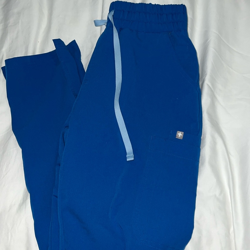 Figs royal blue scrub pants